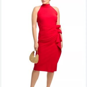 NWT Chiara Boni La Petite Robe Gudrum Ruffled Sheath $695